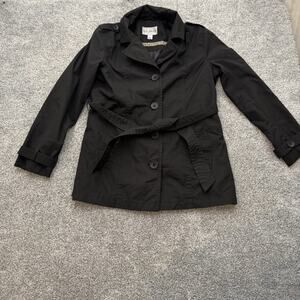 Vintage Y2K Big Chill Belted Jacket L Minimalist Streetwear Classic Casual Coat